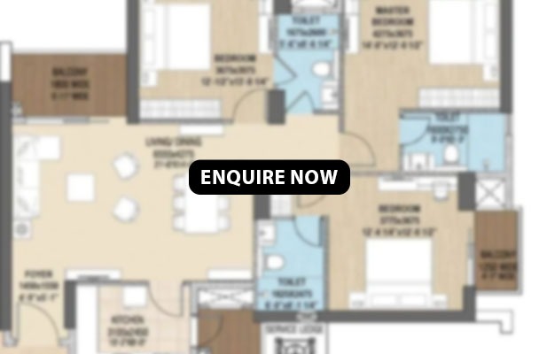 2 BHK Unit Plan of 24K Manor